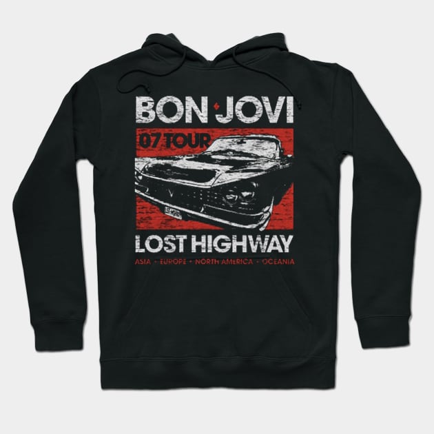 2022 bon tour band jovi 07 tour lost highway Hoodie by SalenyGraphica